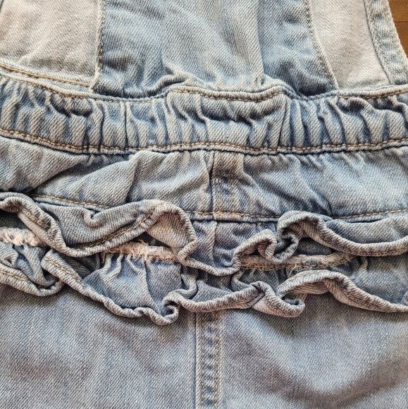 Old Navy 100% Cotton Denim Jean Overall Dress Size 18 to 24 Months - Picture 5 of 7